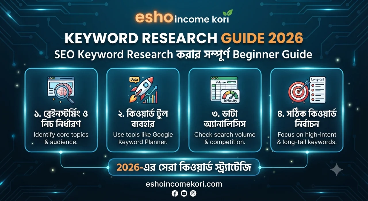 Keyword Research Guide 2026: SEO Keyword Research করার সম্পূর্ণ Beginner Guide