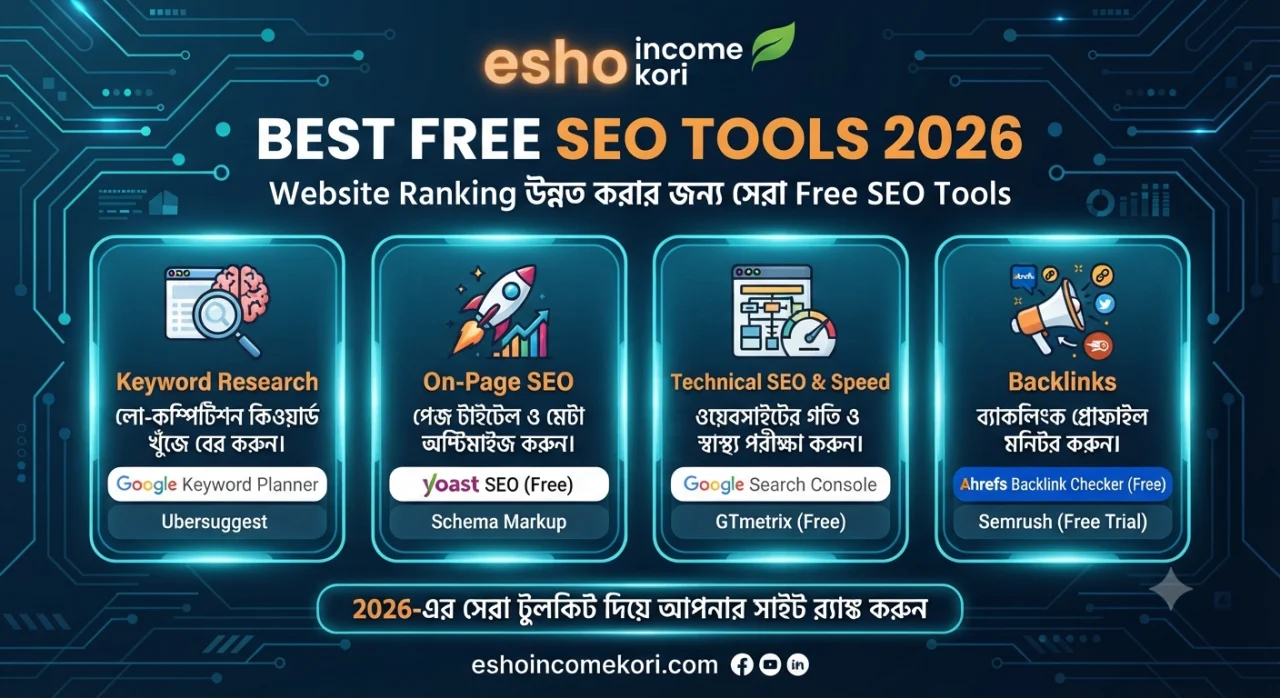 Best Free SEO Tools 2026: Website Ranking উন্নত করার জন্য সেরা Free SEO Tools