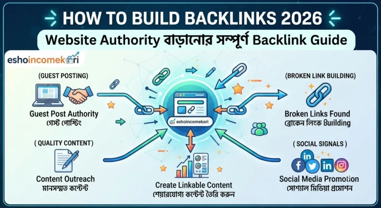 How to Build Backlinks 2026: Website Authority বাড়ানোর সম্পূর্ণ Backlink Guide