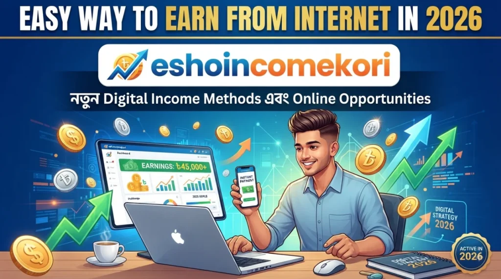 Easy Way To Earn From Internet In 2026: নতুন Digital Income Methods এবং Online Opportunities