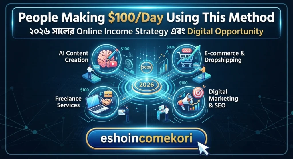 People Making $100/Day Using This Method: ২০২৬ সালের Online Income Strategy এবং Digital Opportunity
