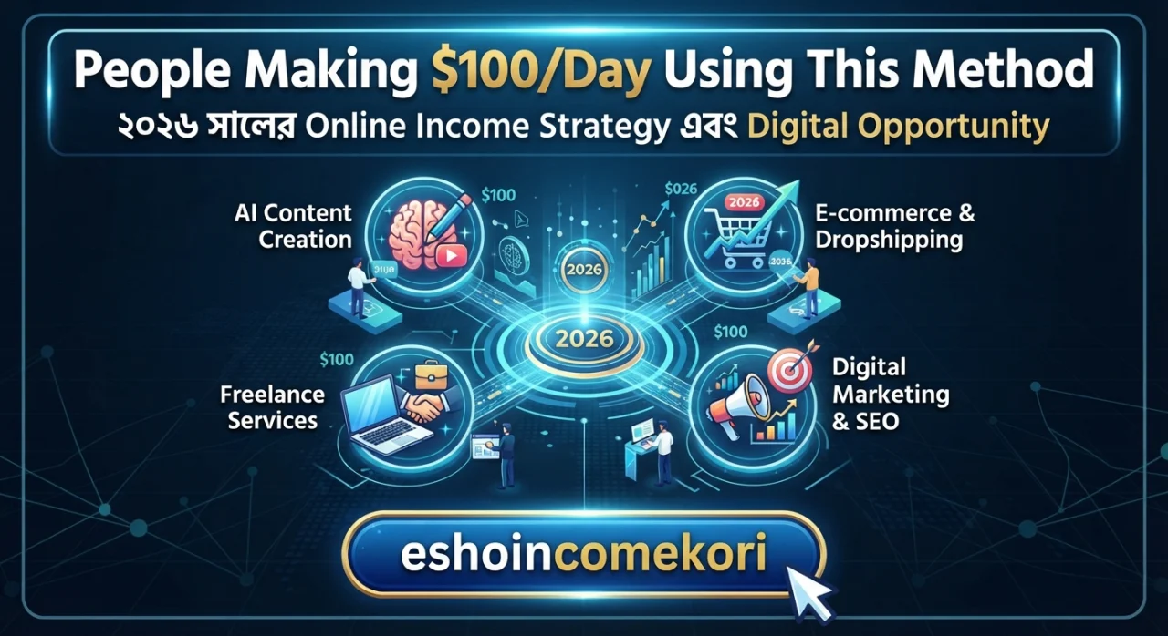 People Making $100/Day Using This Method: ২০২৬ সালের Online Income Strategy এবং Digital Opportunity