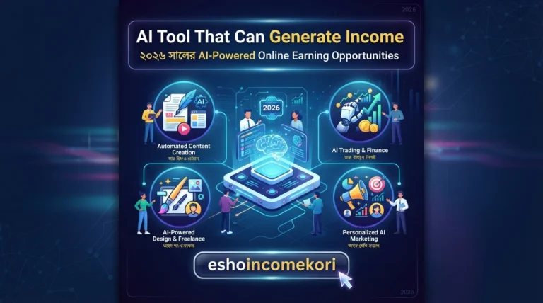 AI Tool That Can Generate Income: ২০২৬ সালের AI-Powered Online Earning Opportunities