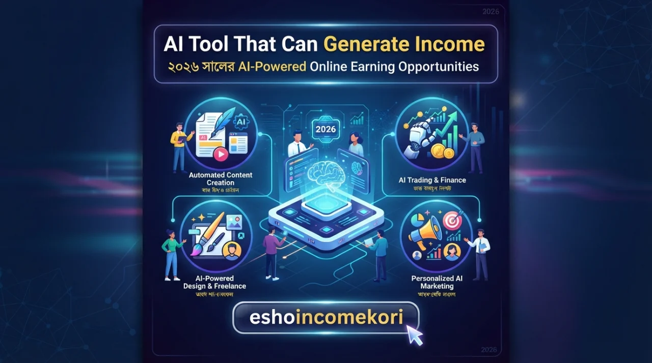AI Tool That Can Generate Income: ২০২৬ সালের AI-Powered Online Earning Opportunities