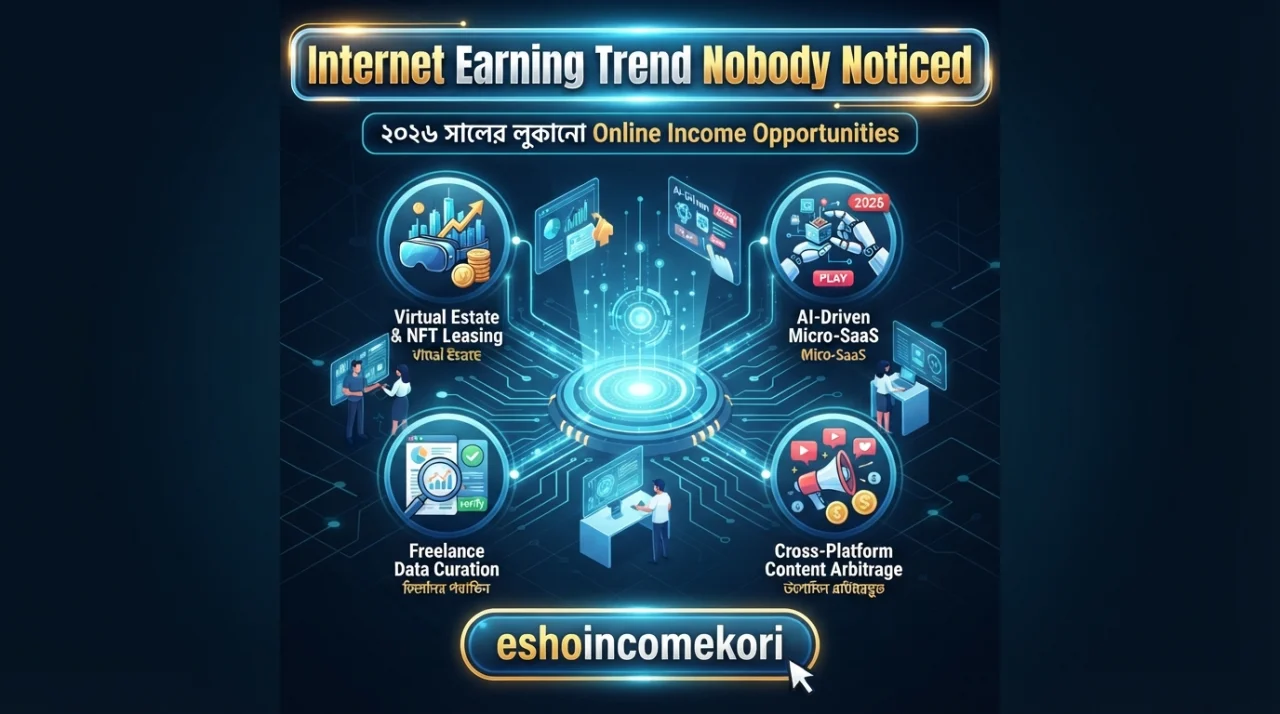 Internet Earning Trend Nobody Noticed: ২০২৬ সালের লুকানো Online Income Opportunities
