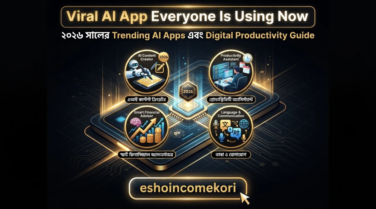 Viral AI App Everyone Is Using Now: ২০২৬ সালের Trending AI Apps এবং Digital Productivity Guide