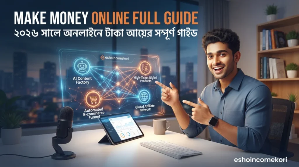 Make Money Online Full Guide: ২০২৬ সালে অনলাইনে টাকা আয়ের সম্পূর্ণ গাইড