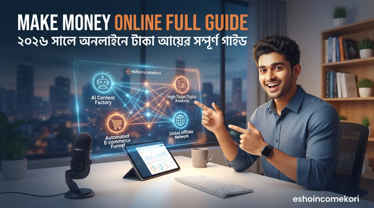 Make Money Online Full Guide: ২০২৬ সালে অনলাইনে টাকা আয়ের সম্পূর্ণ গাইড