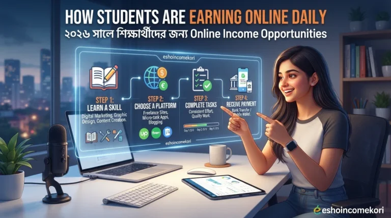 How Students Are Earning Online Daily: ২০২৬ সালে শিক্ষার্থীদের জন্য Online Income Opportunities