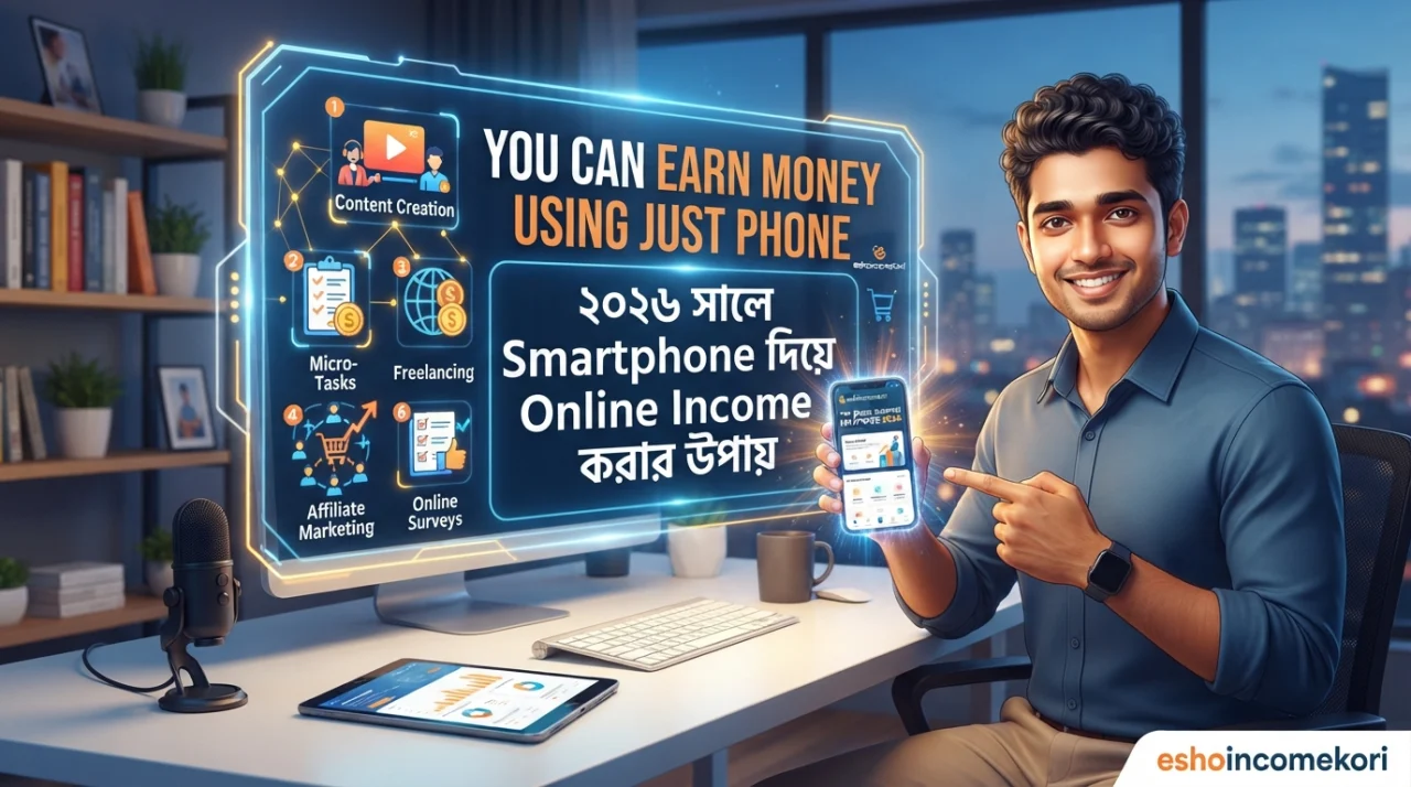 You Can Earn Money Using Just Phone: ২০২৬ সালে Smartphone দিয়ে Online Income করার উপায়