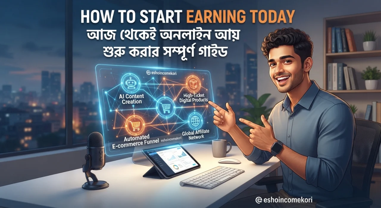 How to Start Earning Today: আজ থেকেই অনলাইন আয় শুরু করার সম্পূর্ণ গাইড