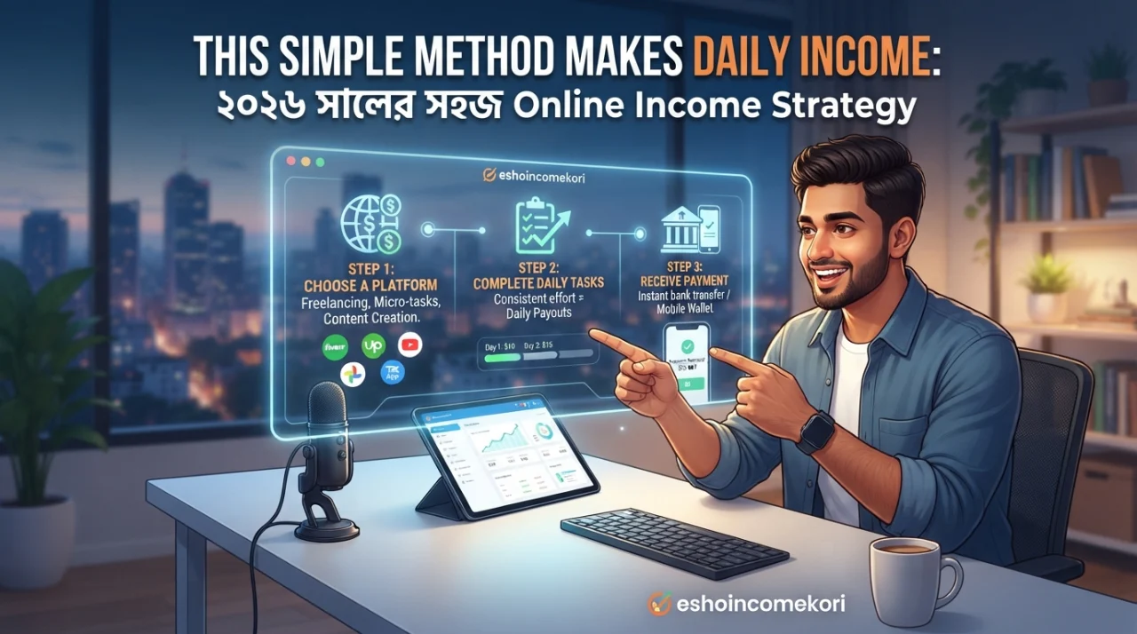 This Simple Method Makes Daily Income: ২০২৬ সালের সহজ Online Income Strategy