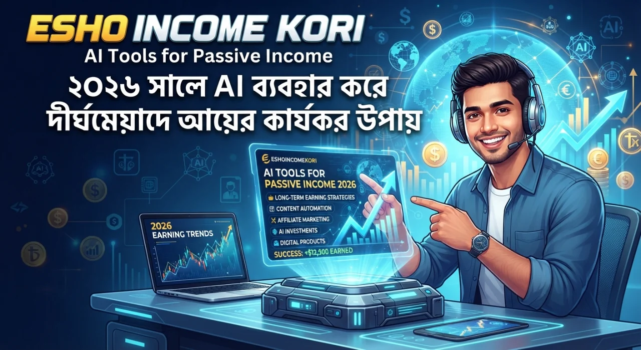 AI Tools for Passive Income: ২০২৬ সালে AI ব্যবহার করে দীর্ঘমেয়াদে আয়ের কার্যকর উপায়
