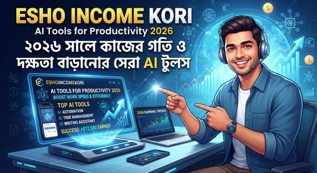 AI Tools for Productivity: ২০২৬ সালে কাজের গতি ও দক্ষতা বাড়ানোর সেরা AI টুলস