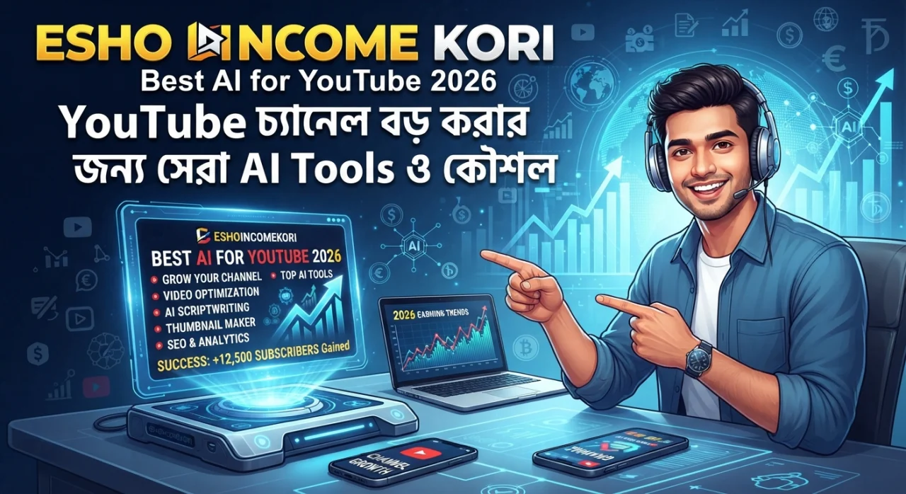 Best AI for YouTube 2026: YouTube চ্যানেল বড় করার জন্য সেরা AI Tools ও কৌশল