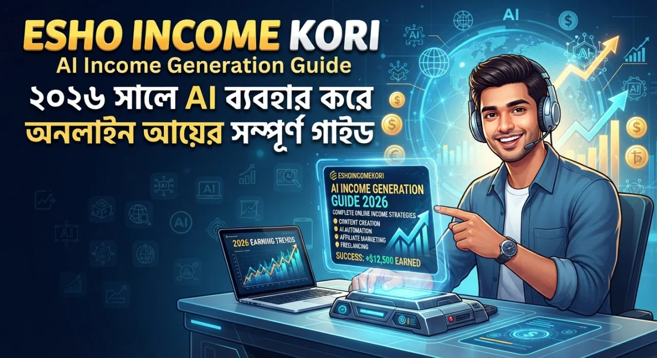 AI Income Generation Guide: ২০২৬ সালে AI ব্যবহার করে অনলাইন আয়ের সম্পূর্ণ গাইড