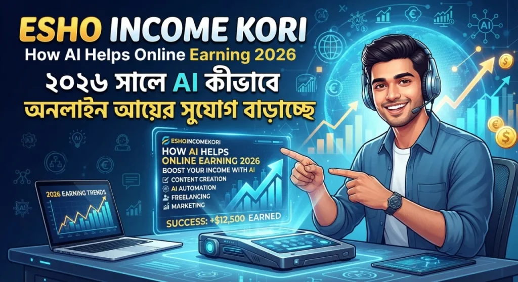 How AI Helps Online Earning: ২০২৬ সালে AI কীভাবে অনলাইন আয়ের সুযোগ বাড়াচ্ছে