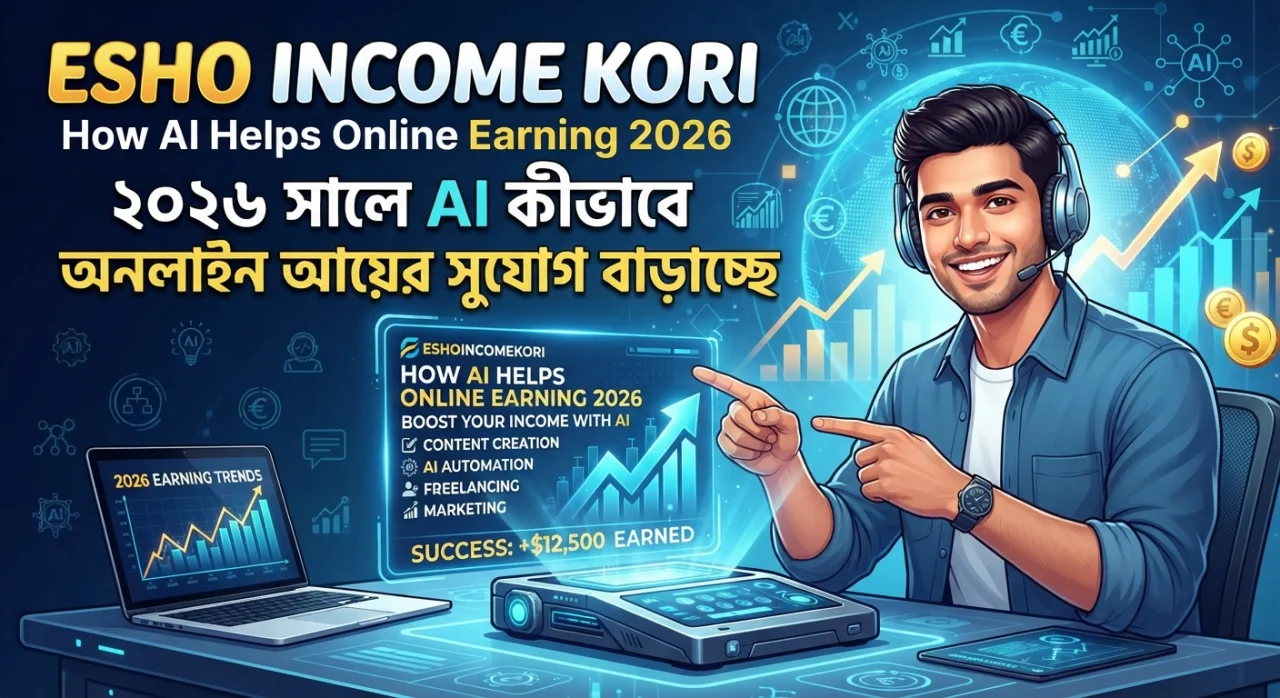 How AI Helps Online Earning: ২০২৬ সালে AI কীভাবে অনলাইন আয়ের সুযোগ বাড়াচ্ছে