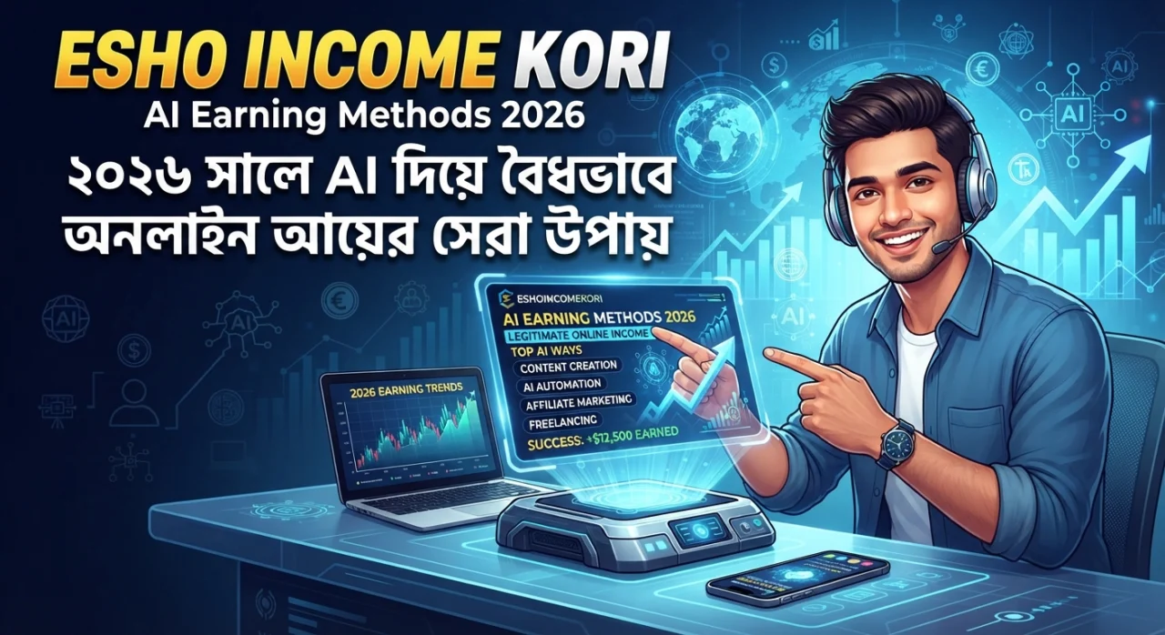 AI Earning Methods 2026: ২০২৬ সালে AI দিয়ে বৈধভাবে অনলাইন আয়ের সেরা উপায়