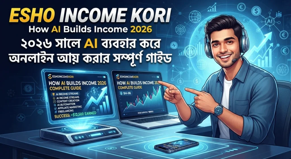 How AI Builds Income: ২০২৬ সালে AI ব্যবহার করে অনলাইন আয় করার সম্পূর্ণ গাইড