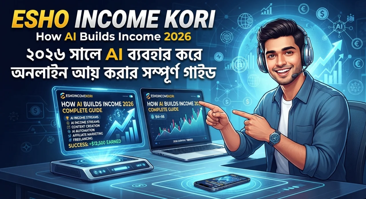 How AI Builds Income: ২০২৬ সালে AI ব্যবহার করে অনলাইন আয় করার সম্পূর্ণ গাইড