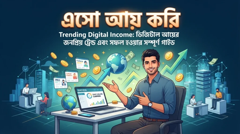 Trending Digital Income: ডিজিটাল আয়ের জনপ্রিয় ট্রেন্ড এবং সফল হওয়ার সম্পূর্ণ গাইড