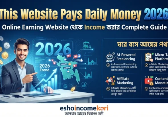 This Website Pays Daily Money 2026: Online Earning Website থেকে Income করার Complete Guide