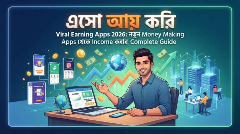 Viral Earning Apps 2026: নতুন Money Making Apps থেকে Income করার Complete Guide