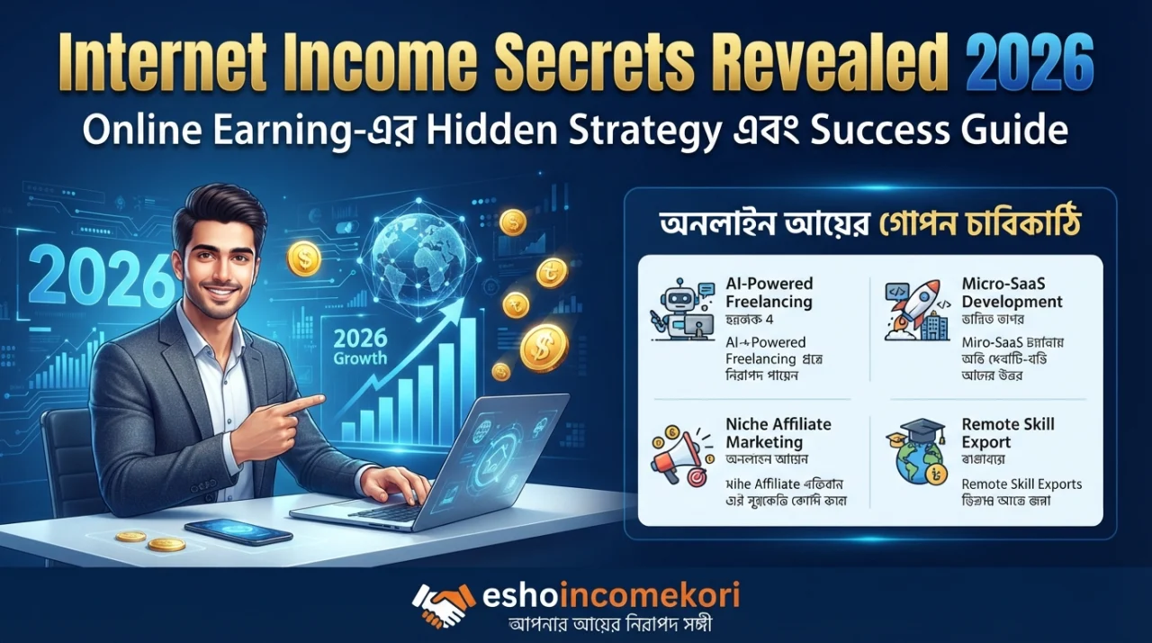 Internet Income Secrets Revealed 2026: Online Earning-এর Hidden Strategy এবং Success Guide