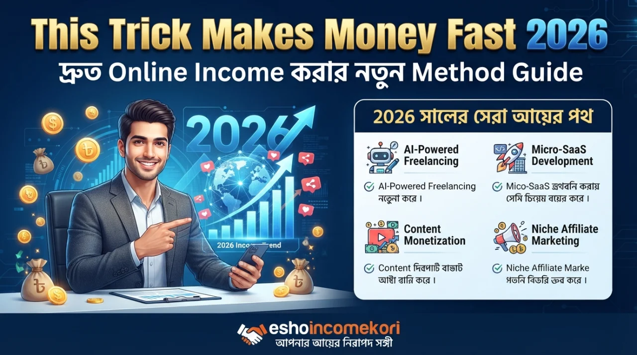 This Trick Makes Money Fast 2026: দ্রুত Online Income করার নতুন Method Guide