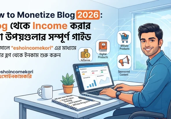 How to Monetize Blog 2026: Blog থেকে Income করার সেরা উপায়গুলোর সম্পূর্ণ গাইড