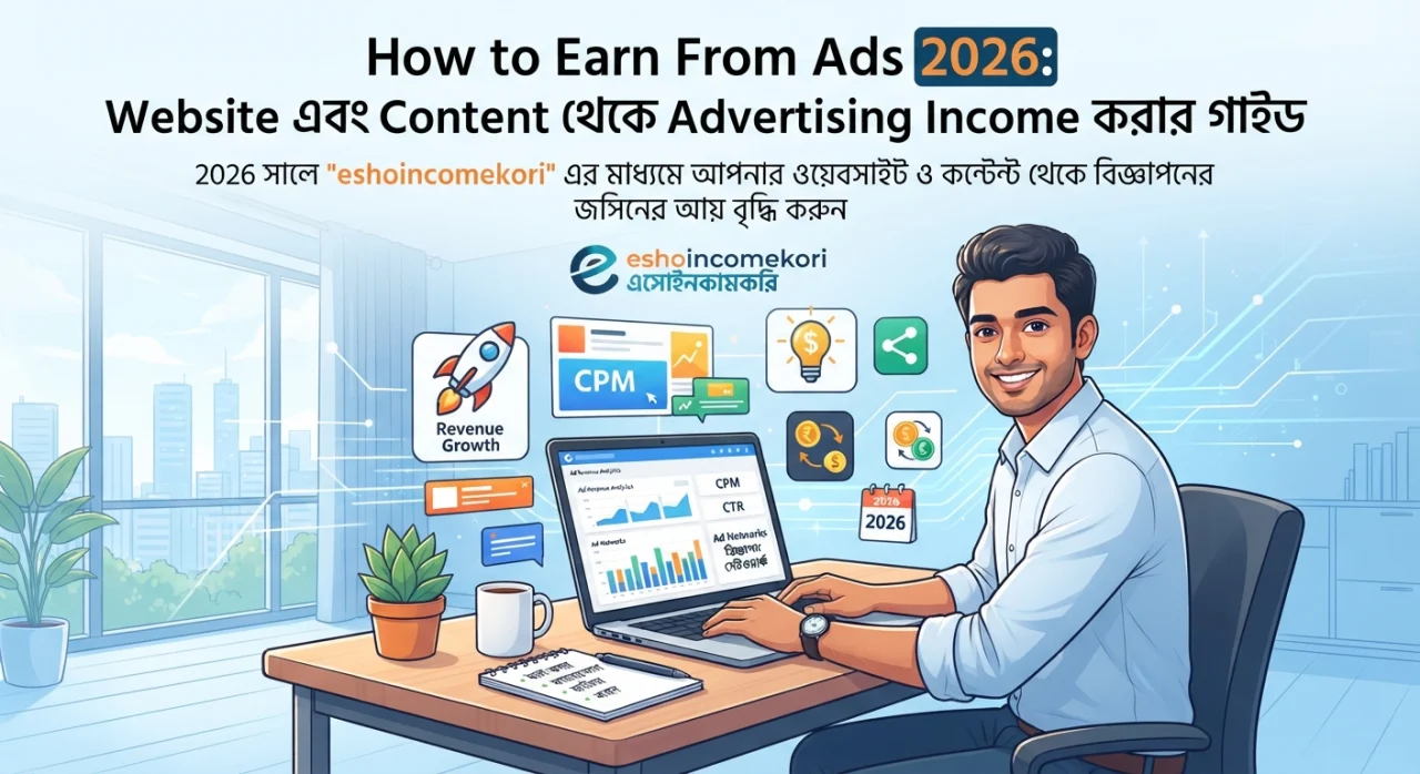 How to Earn From Ads 2026: Website এবং Content থেকে Advertising Income করার গাইড