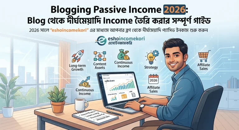 Blogging Passive Income 2026: Blog থেকে দীর্ঘমেয়াদি Income তৈরি করার সম্পূর্ণ গাইড