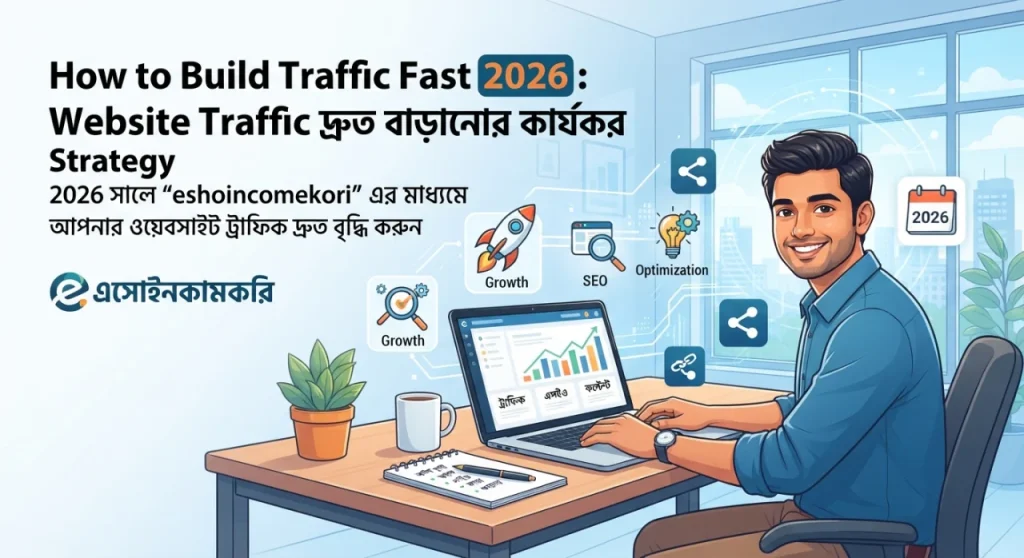 How to Build Traffic Fast 2026: Website Traffic দ্রুত বাড়ানোর কার্যকর Strategy