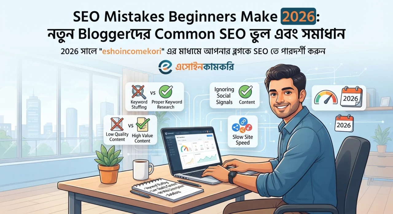 SEO Mistakes Beginners Make 2026: নতুন Bloggerদের Common SEO ভুল এবং সমাধান