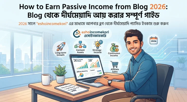 How to Earn Passive Income from Blog 2026: Blog থেকে দীর্ঘমেয়াদি আয় করার সম্পূর্ণ গাইড