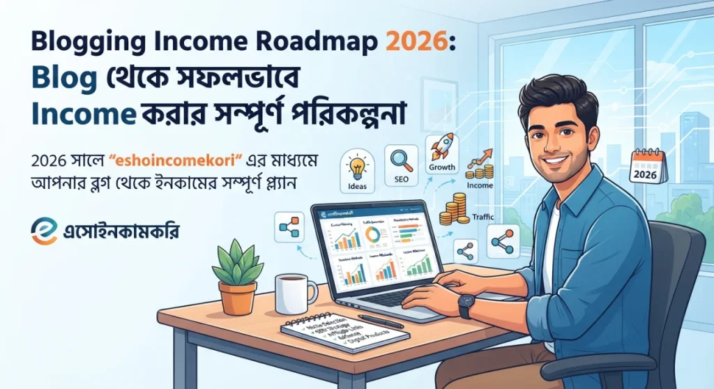 Blogging Income Roadmap 2026: Blog থেকে সফলভাবে Income করার সম্পূর্ণ পরিকল্পনা