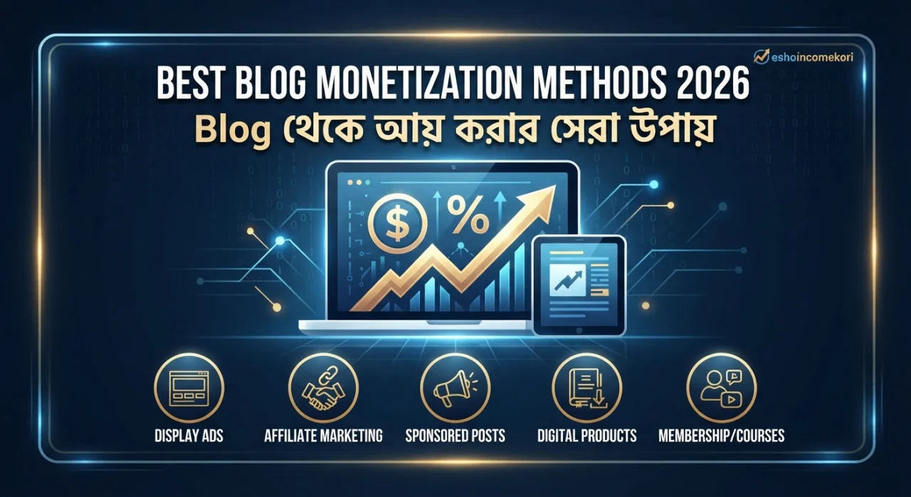 Best Blog Monetization Methods 2026: Blog থেকে আয় করার সেরা উপায়