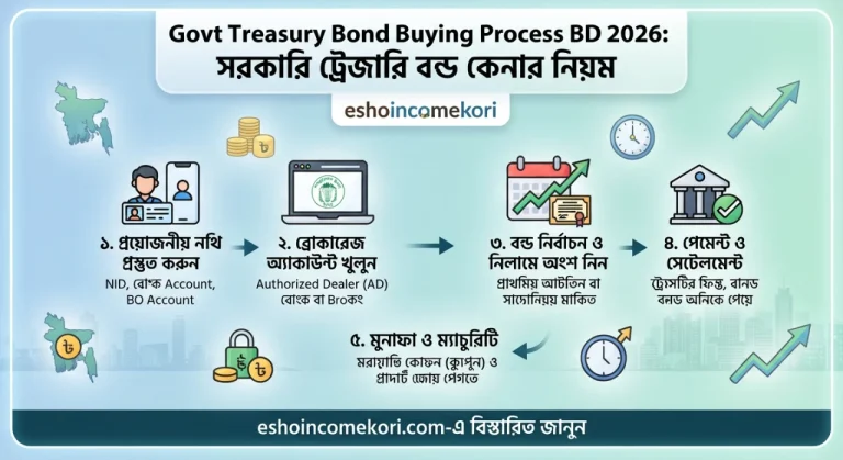 Govt Treasury Bond Buying Process BD 2026: সরকারি ট্রেজারি বন্ড কেনার নিয়ম