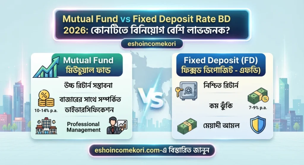 Mutual Fund vs Fixed Deposit Rate BD 2026: কোনটিতে বিনিয়োগ বেশি লাভজনক?