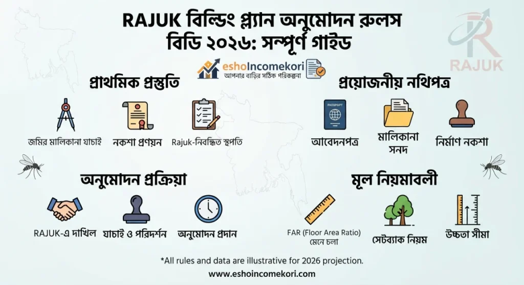RAJUK Building Plan Approval Rules BD 2026: সম্পূর্ণ গাইড