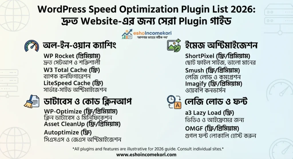 WordPress Speed Optimization Plugin List 2026