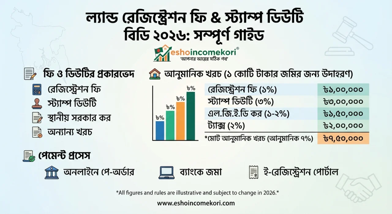 Land Registration Fee & Stamp Duty BD 2026: সম্পূর্ণ গাইড