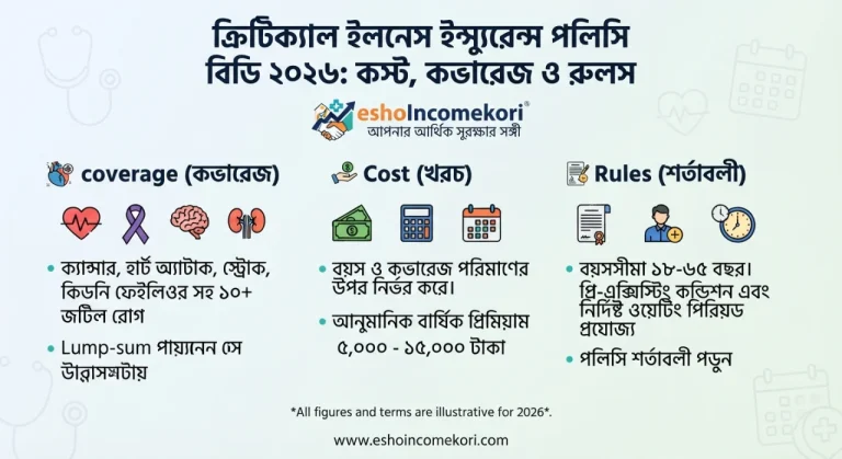 Critical Illness Insurance Policy BD 2026: Cost, Coverage ও Rules