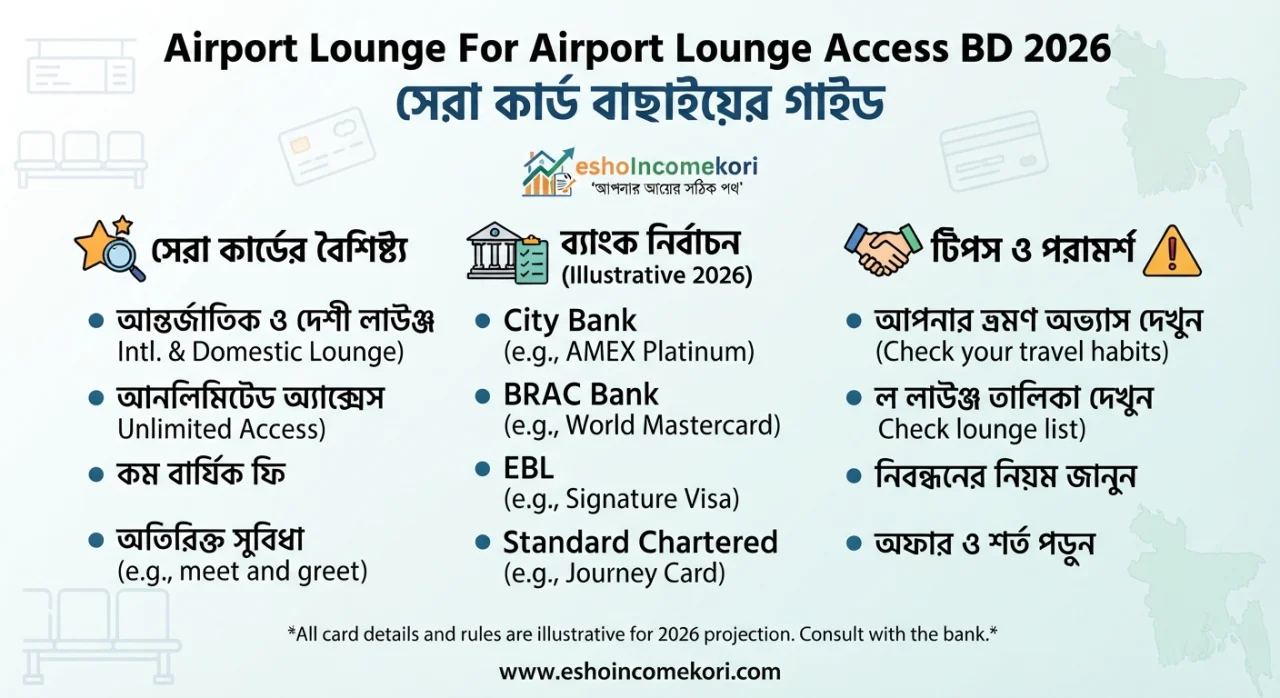 Best Credit Card for Airport Lounge Access BD 2026: সেরা কার্ড বাছাইয়ের গাইড