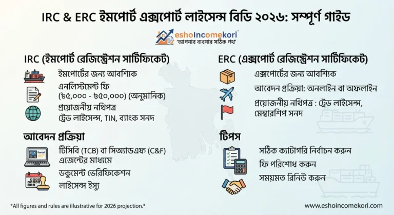IRC & ERC Import Export License BD 2026: সম্পূর্ণ গাইড