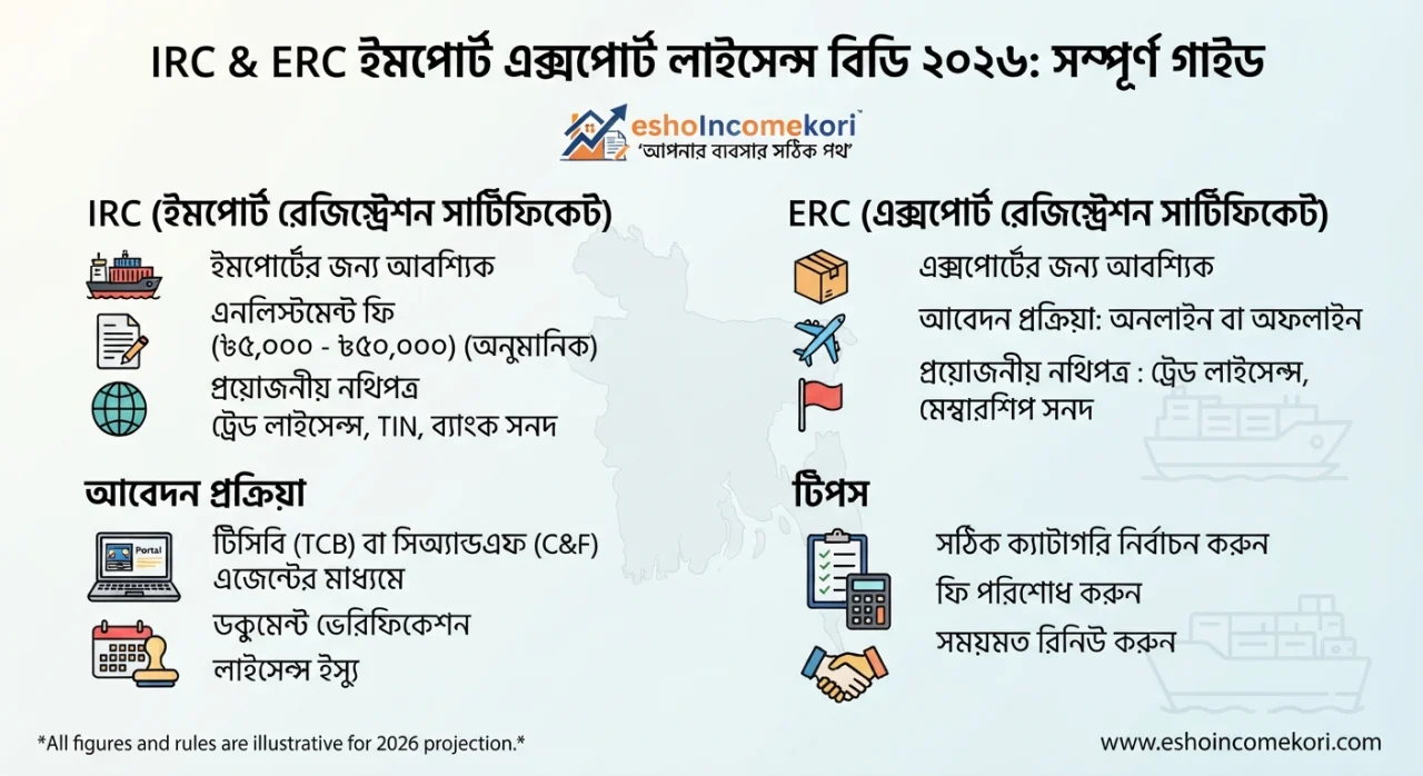 IRC & ERC Import Export License BD 2026: সম্পূর্ণ গাইড