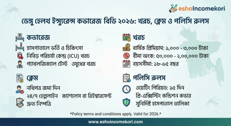 Dengue Health Insurance Coverage BD 2026: খরচ, Claim ও Policy Rules