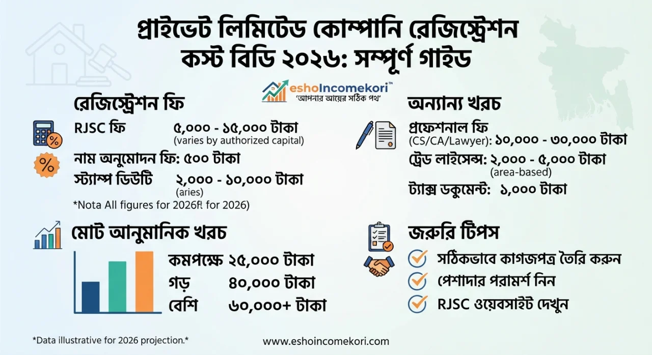Pvt Ltd Company Registration Cost BD 2026: সম্পূর্ণ গাইড