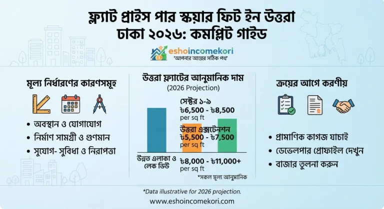 Flat Price per Sq Ft in Uttara Dhaka 2026: Complete Guide